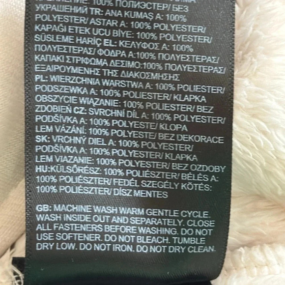 The North Face Osito 1/4 Zip Pullover - Women's Size XS White Dune (Ivory/Cream) - Picture 7 of 9